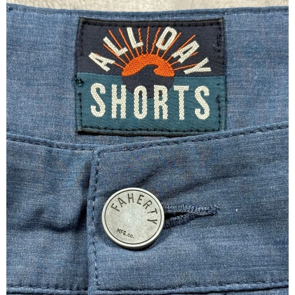 Faherty Mens All Day Shorts Size 34 Hybrid Quick Dry Performance Gorpcore